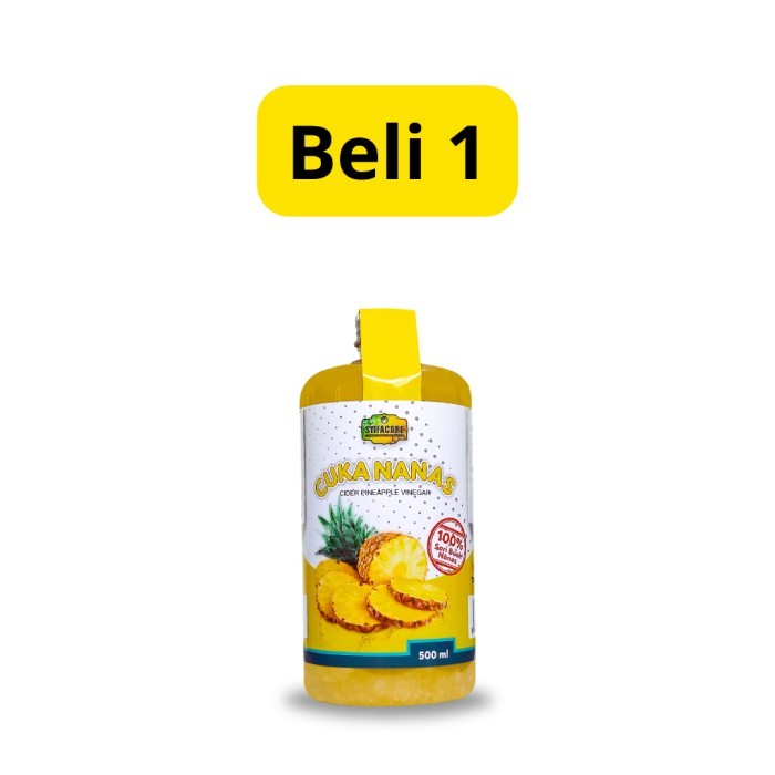 

Cuka Nanas Syifacare 100% Sari Buah Nanas With Mother 500ml - Beli 1