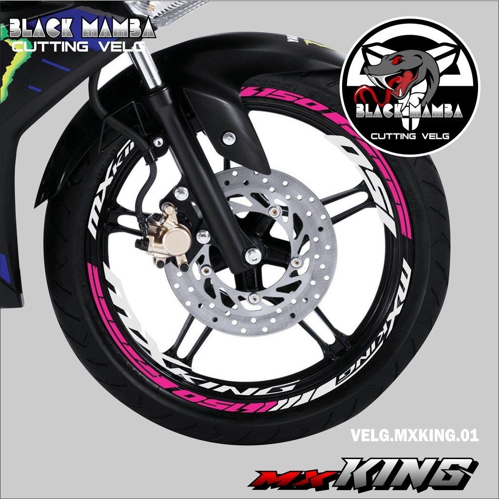 CUTTING STICKER VELG MX KING - STIKER LIS LIST VARIASI BAN/VELG YAMAHA MX KING