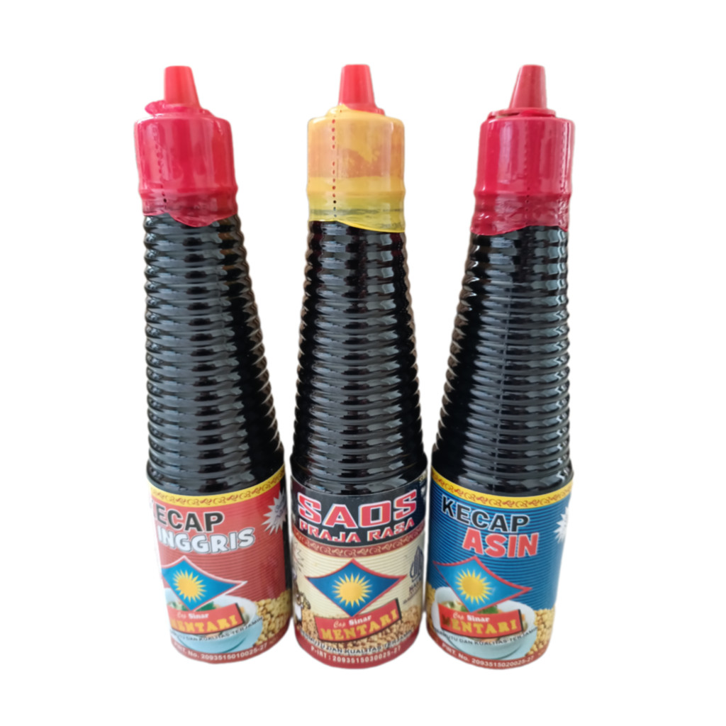 

Paket Murah 3 Botol Kecap Inggris, Saos Praja Rasa, Kecap Asin Cap Sinar Mentari 150 ml