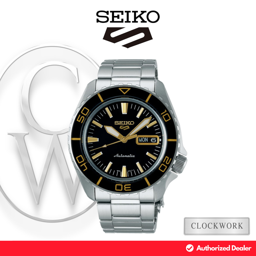 Jam Tangan Pria Seiko 5 Sports SRPK99K1 SKX Series Rantai Sporty Hitam
