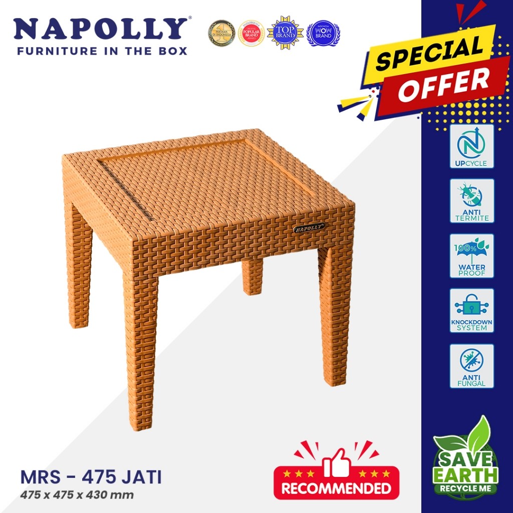 Meja Rotan Sintetis Napolly MRS-475
