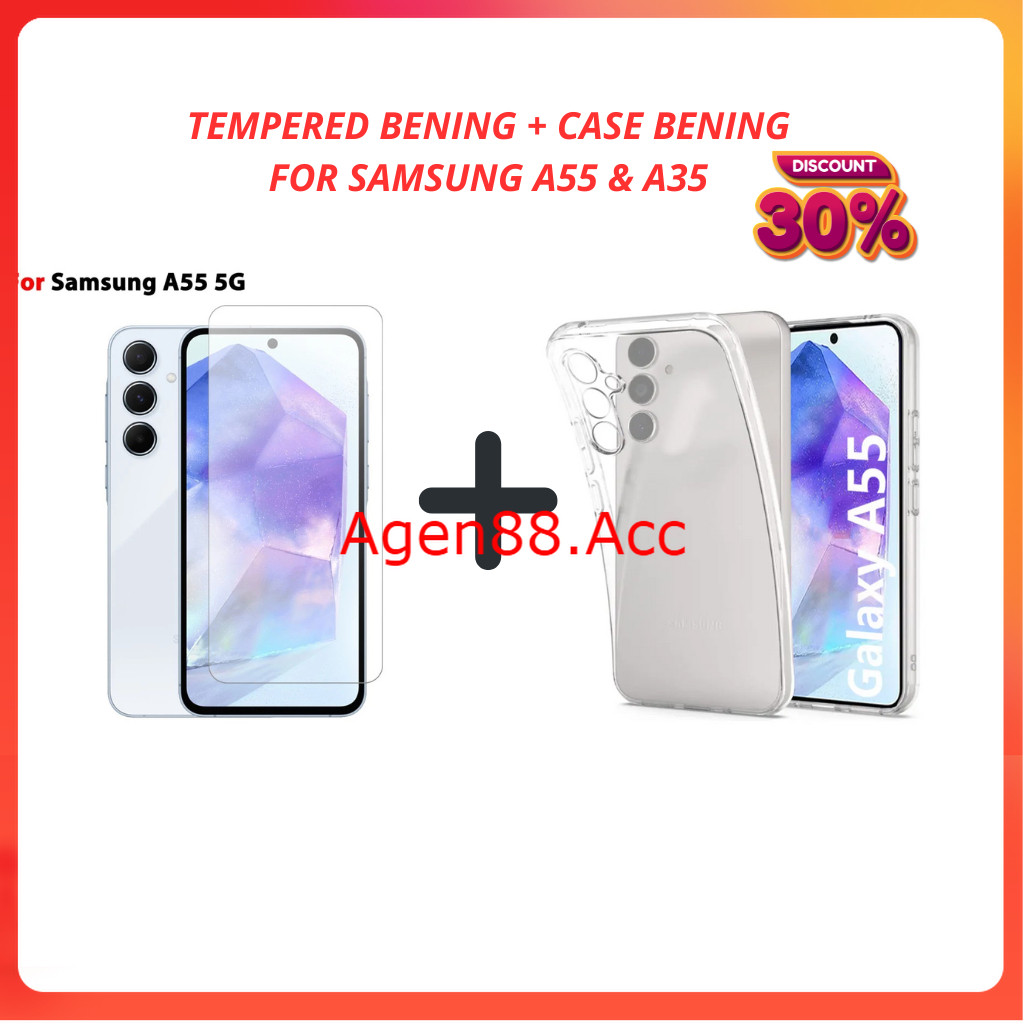 [ CASE SAMSUNG A35 | SAMSUNG A55 ] 2IN1 ANTIGORES BENING + CASE BENING SAMSUNG SERIES
