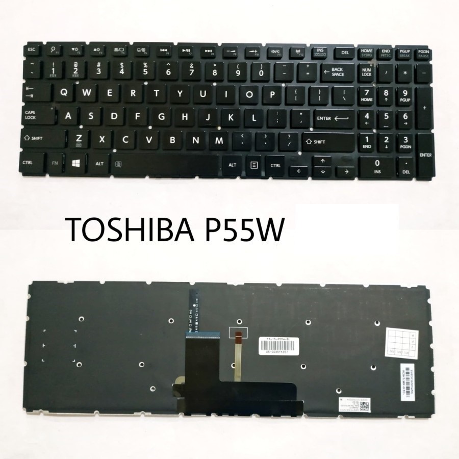 KEYBOARD TOSHIBA Satellite Radius P55 P55-A P55-B P55W P55W-B BACLIT