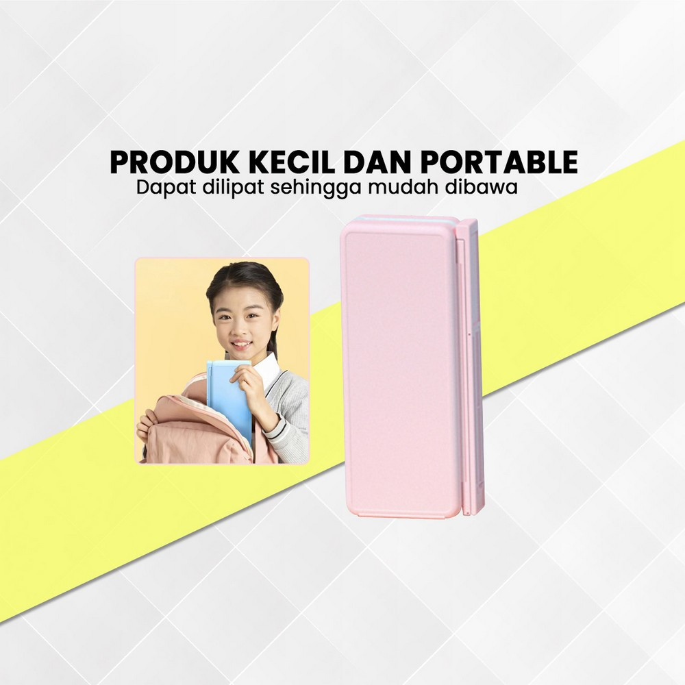 

JAMIN MURAH !!!Tempat Pensil 2IN1 Multifungsi dengan Tatakan Buku dan Papan Tulis Praktis / Kotak Pensil Lipat Tempat Penyimpanan Alat Tulis Anak Sekolah / Pencil Case Book Holder Import Stockami A73(BISA LANGSUNG ORDER)