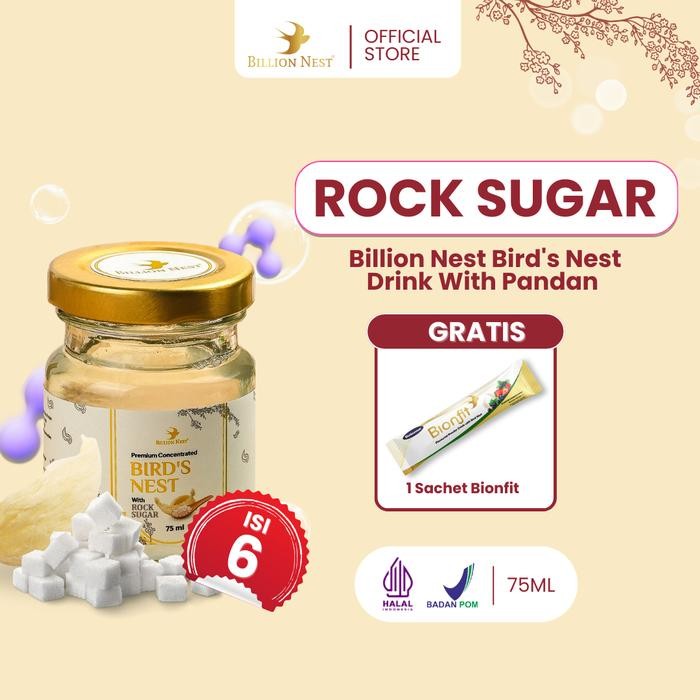 

6 Pcs Billion Nest Bird's Nest Concentrate Minuman Sarang Burung Walet - Normal