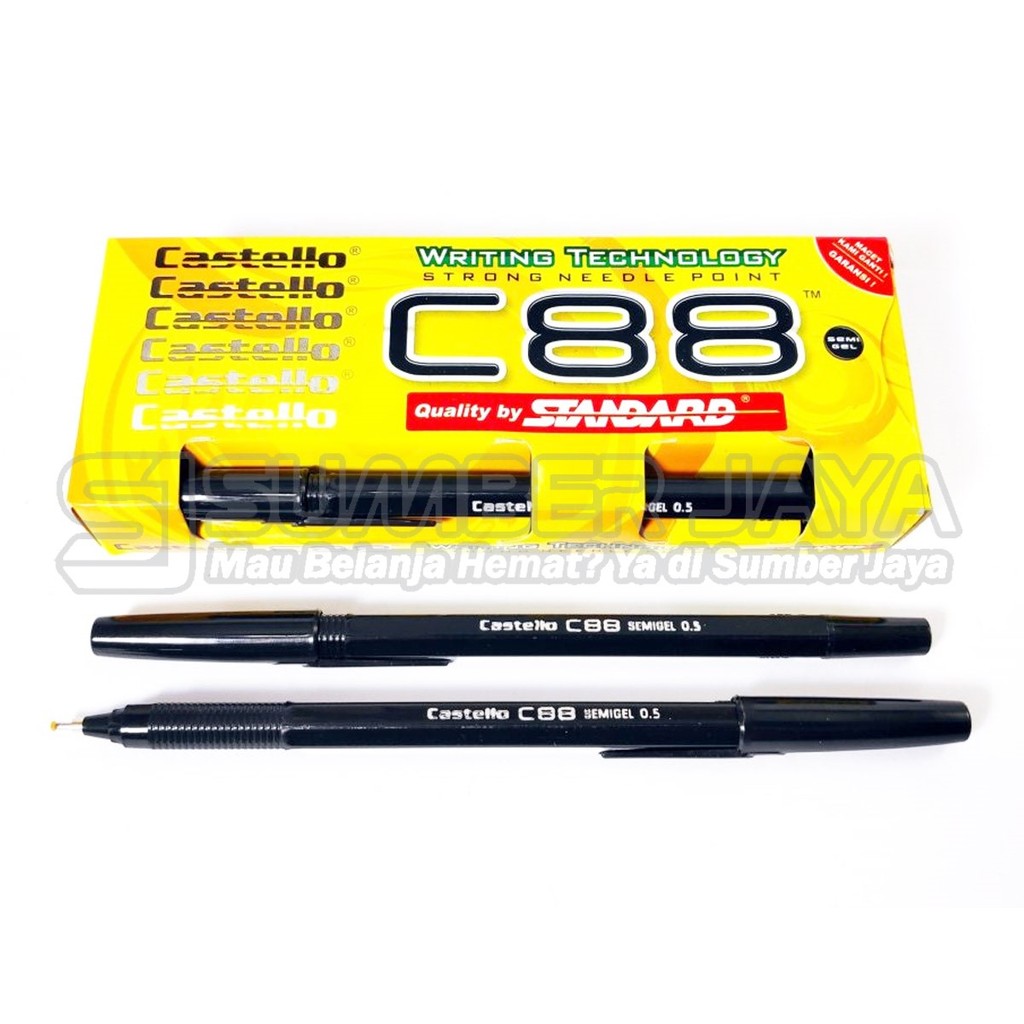 

Ballpoint Standard Castello C88 0.5mm Pulpen Pena Castello C-88 1 PCS