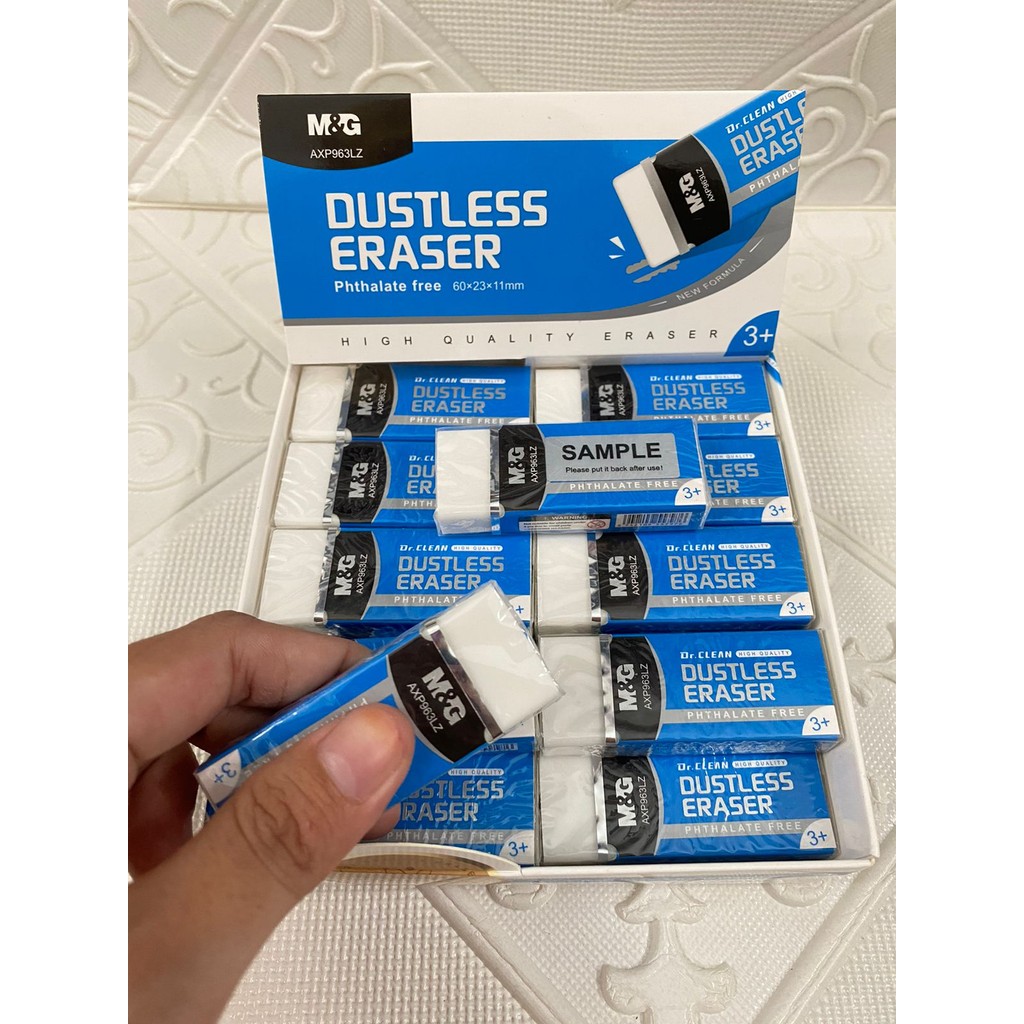 

“M&G DUSTLESS Eraser AXP963MLZ PENGHAPUS PENSIL size： 60*23*11MM”