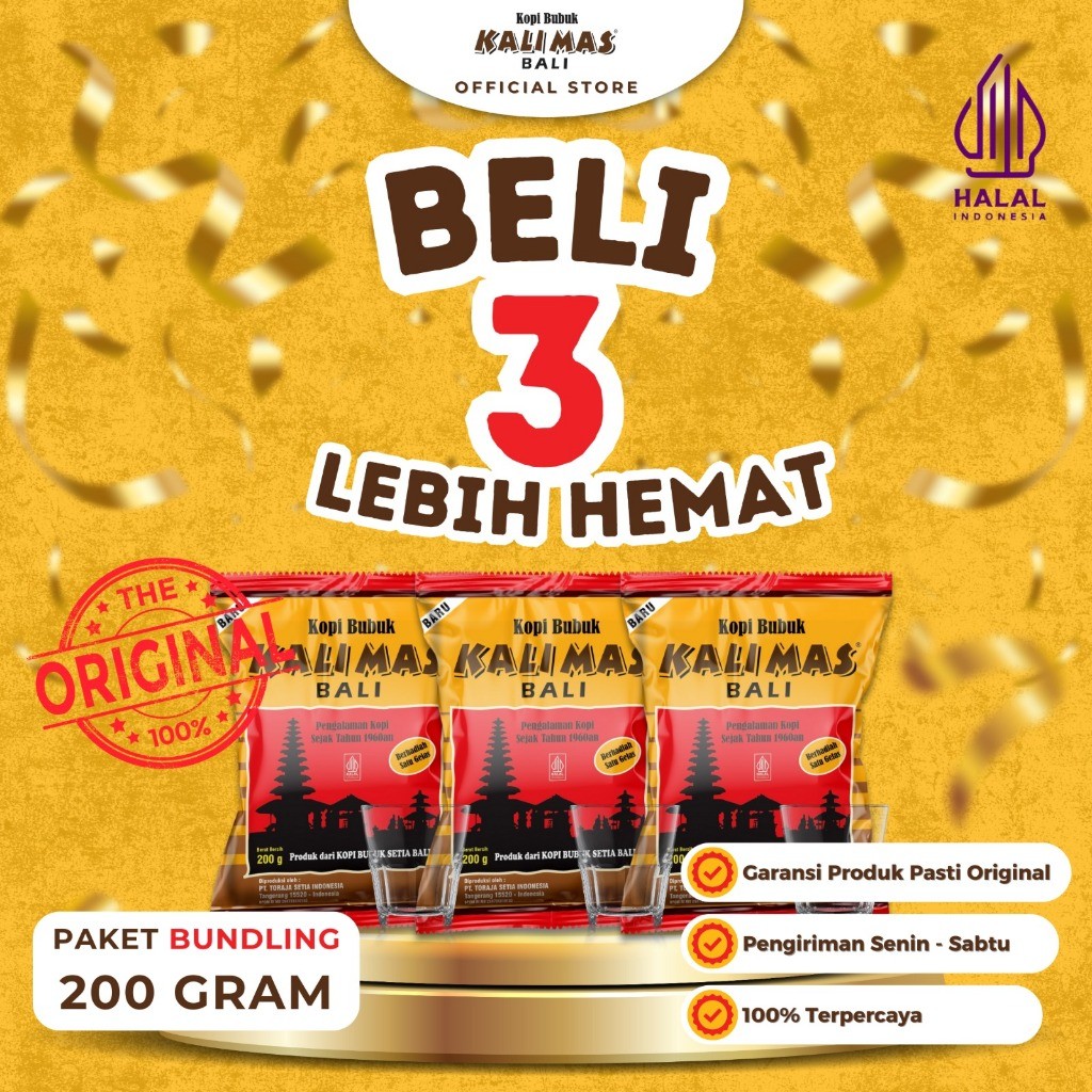 

Paket Hemat Kopi Bubuk Kalimas 200 gram 3 pcs