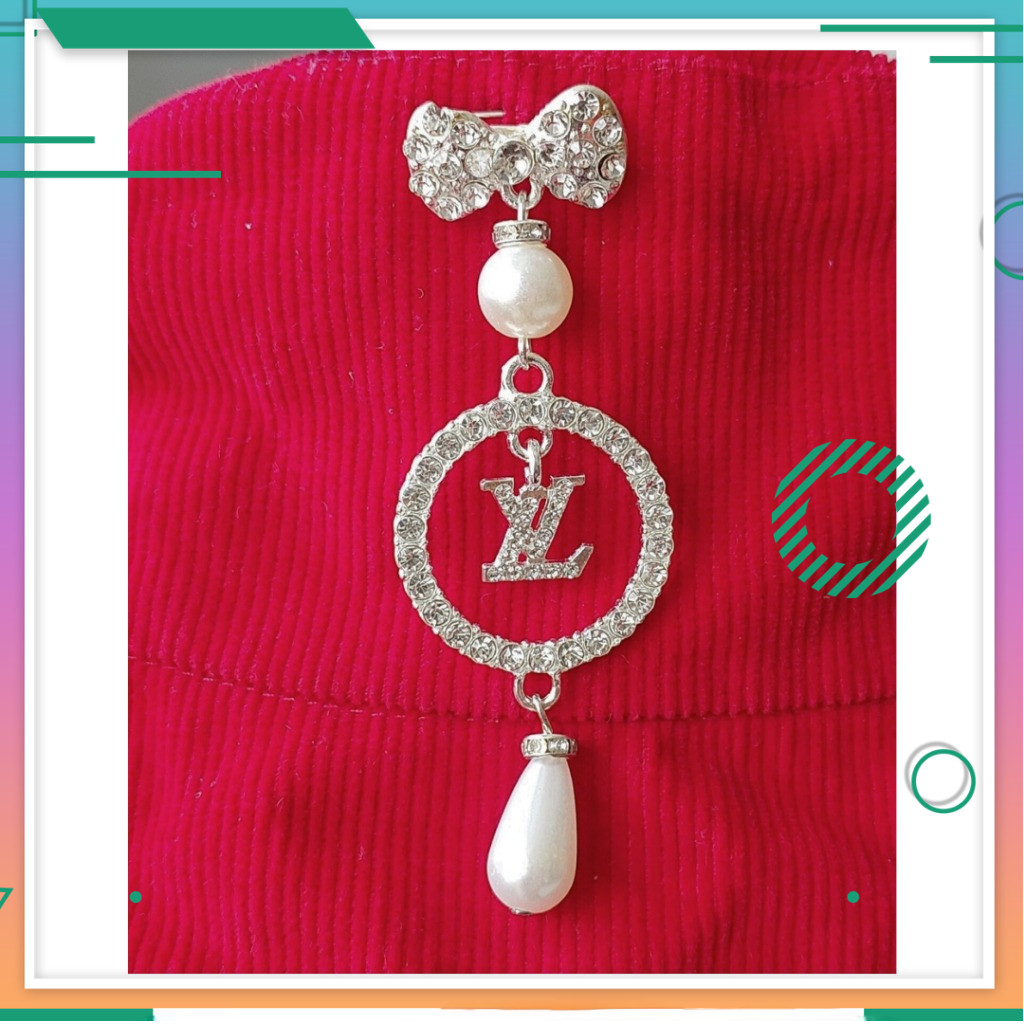 Bros Jilbab Dagu - Pin Juntai Panjang Bergaya Logo