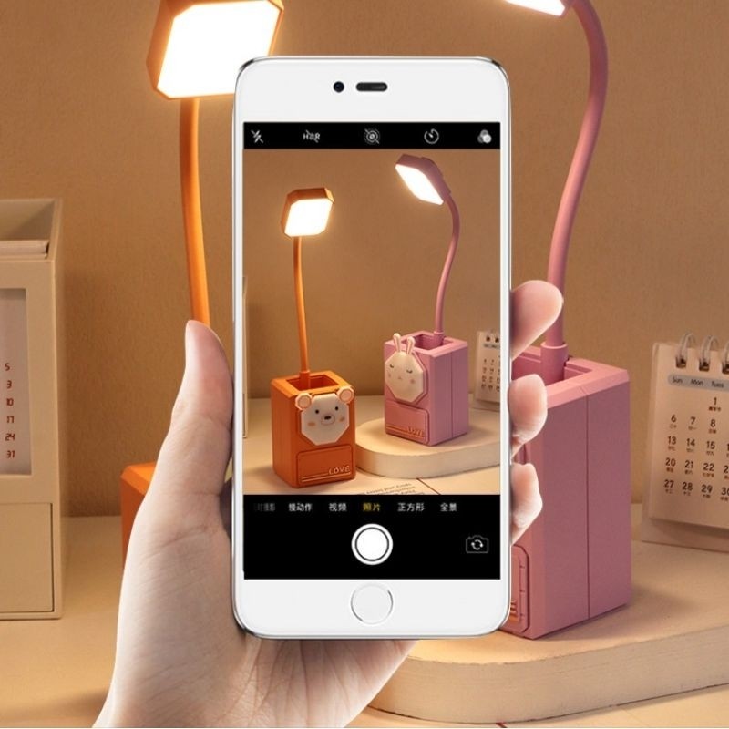 Fourclub_ Lampu Meja Baca Serutan Rautan Pensil Motif Lampu Rabbit