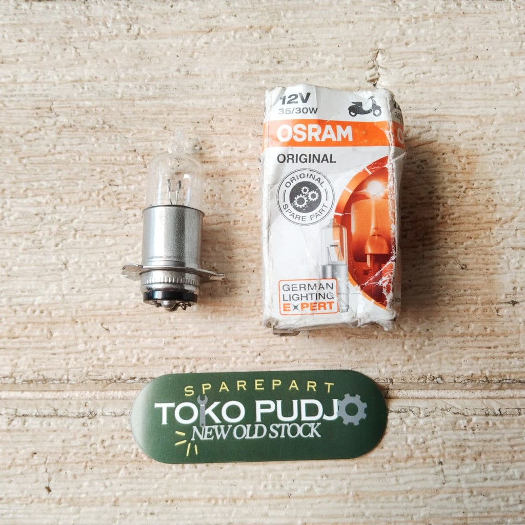 COD/LAMPU BOHLAM MOTOR DEPAN 12V 35/30W HONDA GL PRO TIGER LAMA SUPRA X LAMA -NEW OLD STOCK-