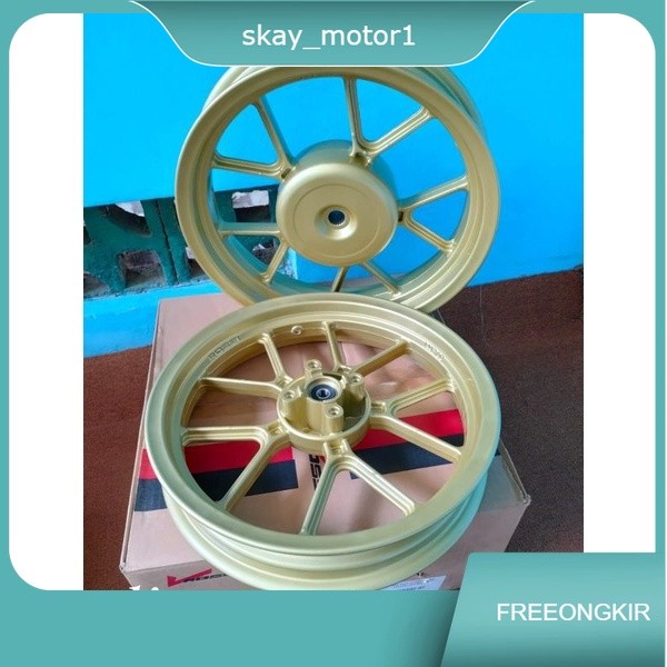 velg velk palang y calisto vrossi gold putih vario beat genio honda 110 scopy matic all 110