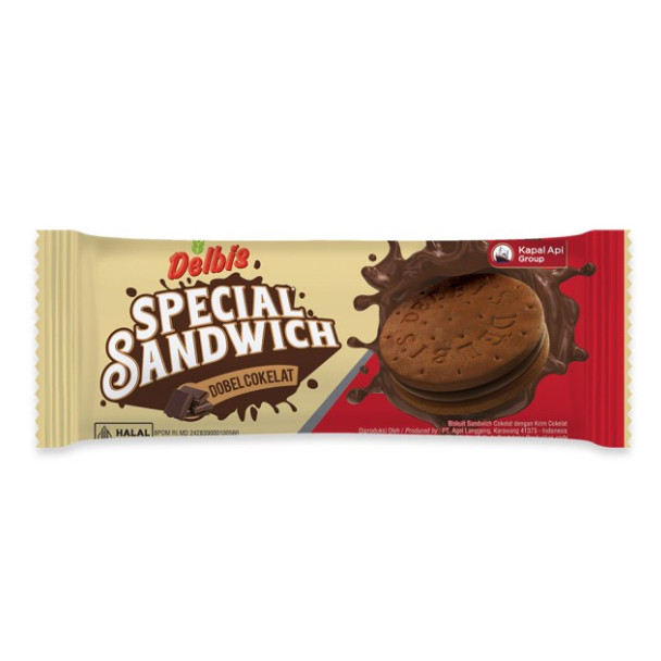 

Unicorn - Delbis Special Sandwich Dobel Coklat (10 Sachet + 1 Sachet x 19.4 Gram)