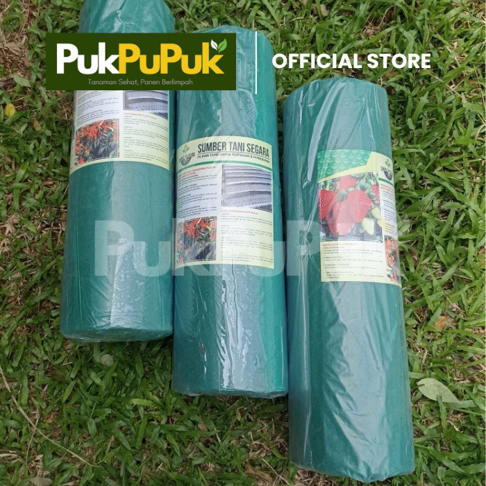 PLASTIK MULSA 500 METER MTR ORI HITAM PERAK