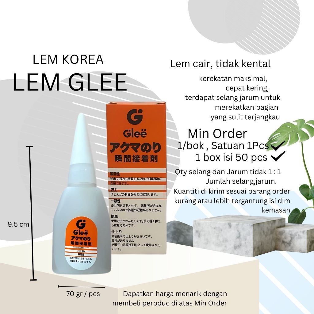 

New 1 BOX ISI 50 PCS LEM G KOREA LEM SETAN GLUE PEREKAT SERBA GUNA ASLI GRATIS SELANGPremium