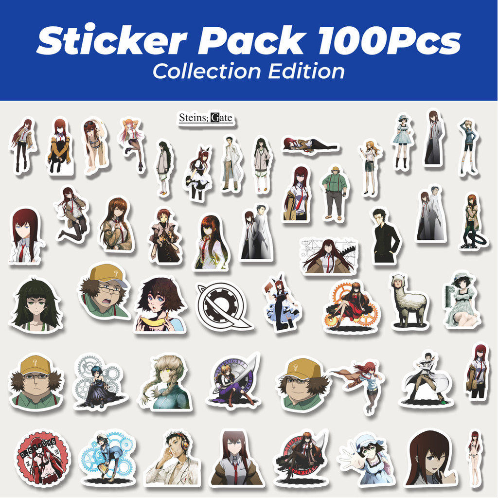 

Hot Sticker Anime Steins Gate Lucu Anti Air Stikers Berperekat Waterproof Sticker Decal Buat Motor Helm Buku Journal Koper Casing HP Laptop Botol Minum