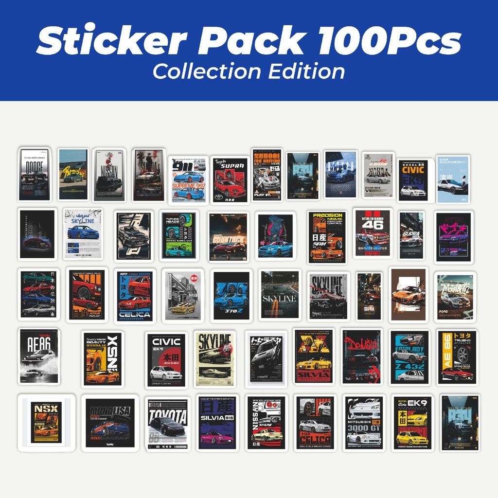 

Hot Stiker Super Street Racer JDM Car Lucu Anti Air Stikers Berperekat Waterproof Sticker Decal Buat Motor Helm Buku Journal Koper Casing HP Laptop Botol Minum