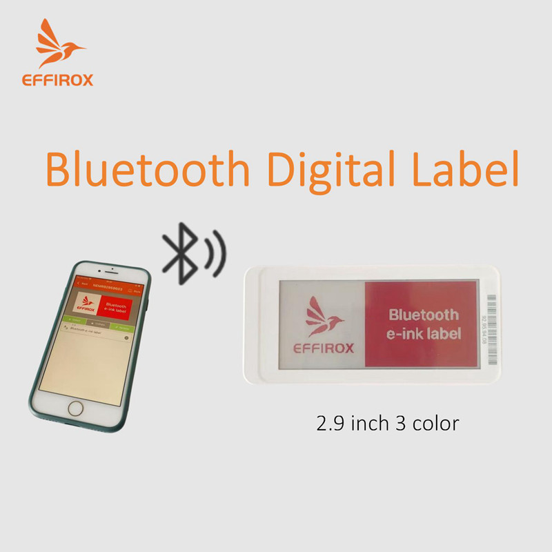 

2.9 Inch Mobile APP Controlled BLE Epaper Price Tag Electronic Shelf Label with Bluetooth E ink Screen Electronic Price Tag