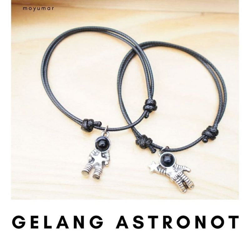 Gelang astronot/ Gelang Couple astronot/ Gelang Couple Magnet astronot/ Gelang Persahabatan TALI KOR