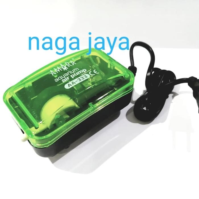aerator pompa gelembung udara amara aa333 aa 333 / aa 222 1 lubang aksesoris aquarium