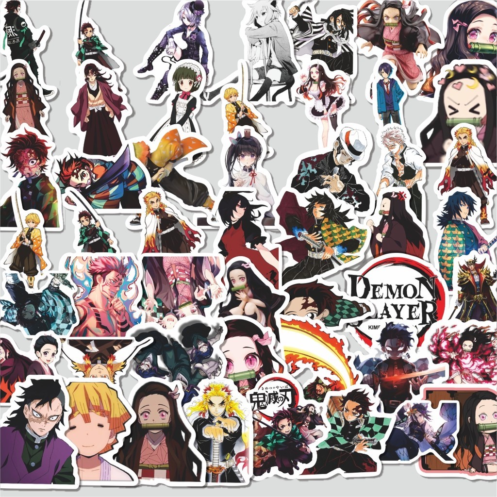 

Stiker Cutting Pack Sticker Anime Demon Slayer Sticker Isi 100Pcs Series Aesthetic Lucu Keren Untuk Koper Bahan Vynil
