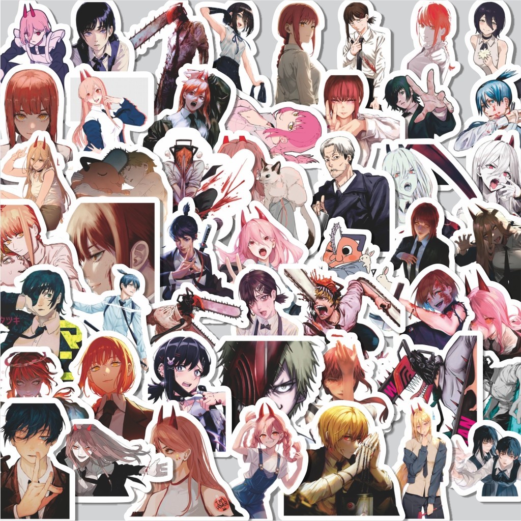 

Stiker Cutting Pack Sticker Anime Chain Saw Man Isi 100Pcs Series Aesthetic Lucu Keren Untuk Koper Bahan Vynil