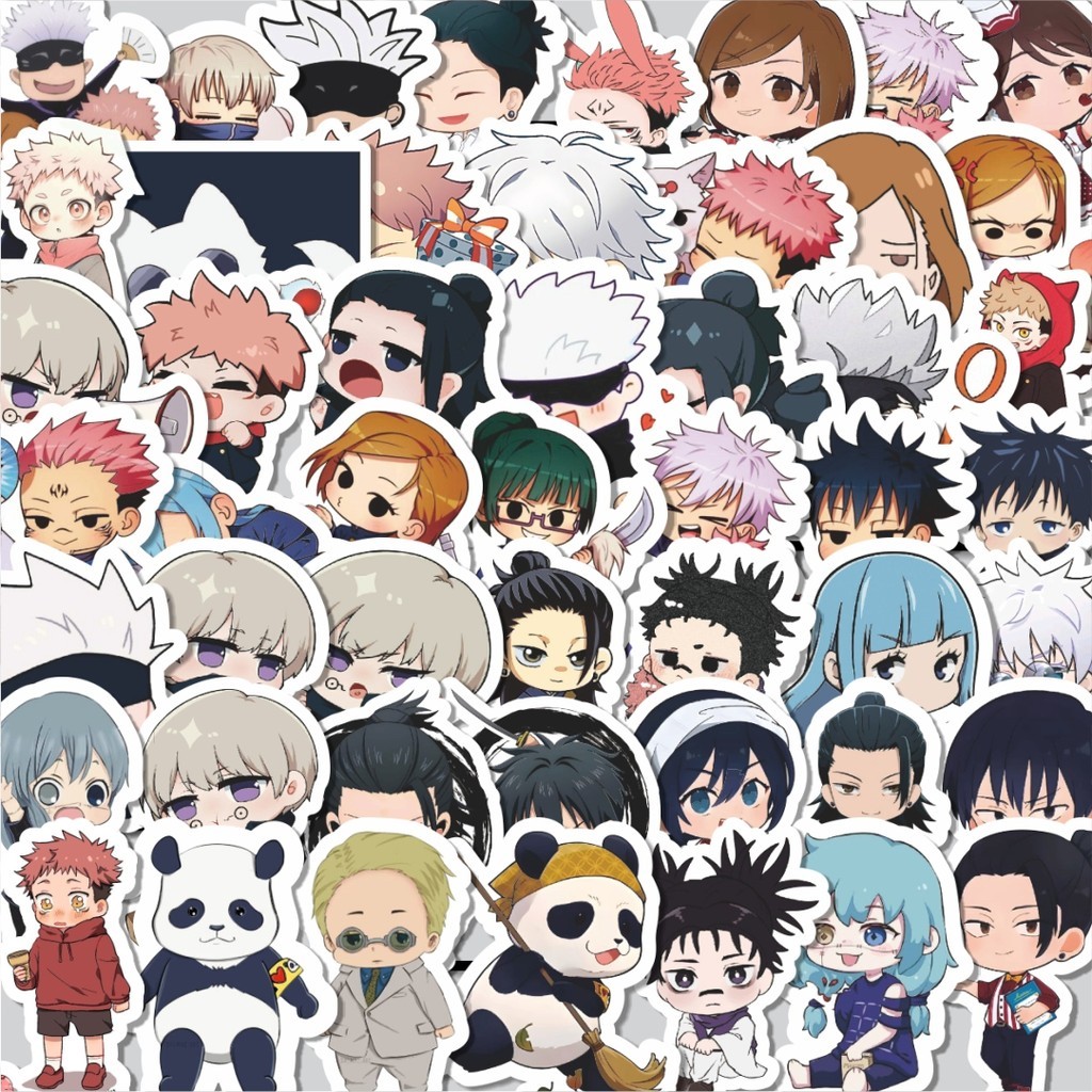 

Stiker Cutting Pack Stiker Anime Jujutsu Kaisen Imut Versi 2 Isi 100Pcs Series Aesthetic Lucu Keren Untuk Koper Bahan Vynil