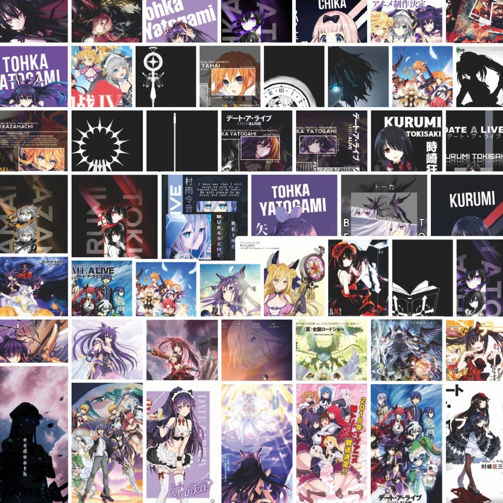 

Stiker Cutting Pack Pack Stiker Anime Date A Live Isi 100Pcs Series Aesthetic Lucu Keren Untuk Koper Bahan Vynil
