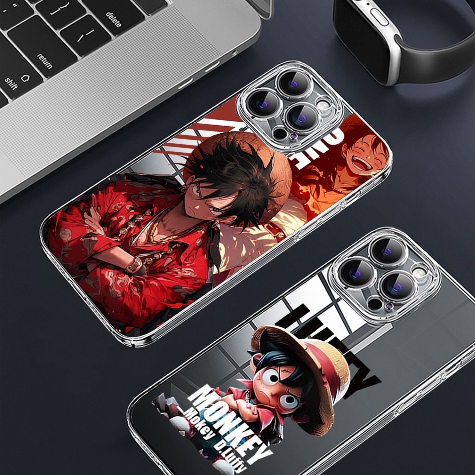 SOFTCASE BENING ANIME ONE PIECE CLEAR CASE UNTUK TECNO POVA 5 POVA 4 SPARK 10 PRO SPARK 7