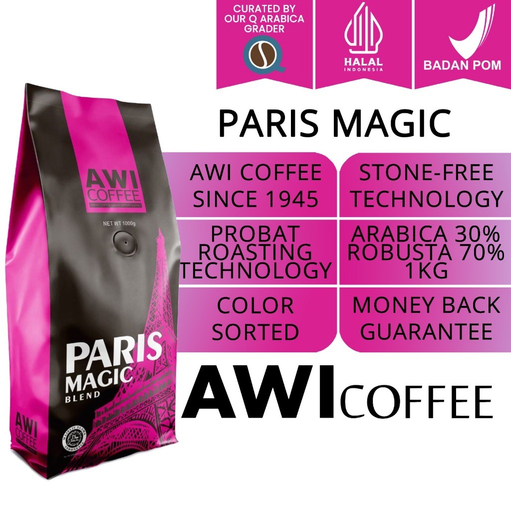 

KOPI SIDIKALANG | Paris Magic Blend for Cafe 1kg | AWI COFFEE
