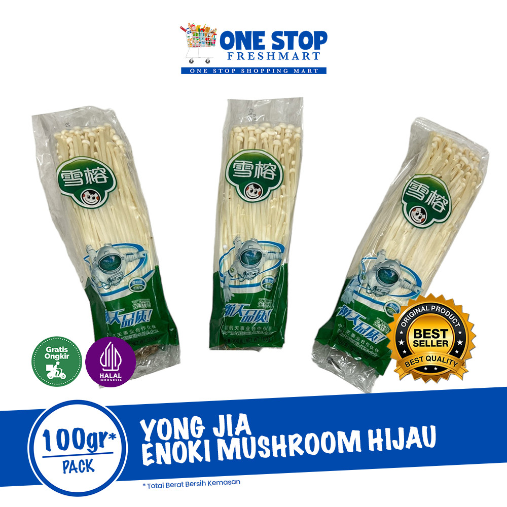 

YONG JIA ENOKI MUSHROOM 100GR / JAMUR ENOKI 100GR