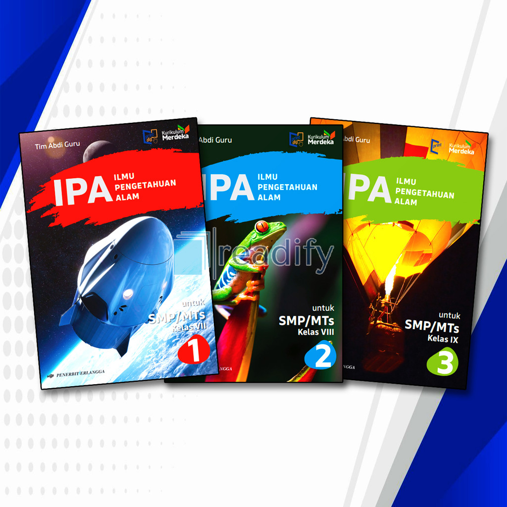 IPA Kelas 7 8 9 SMP Erlangga Kurikulum Merdeka Revisi Terbaru