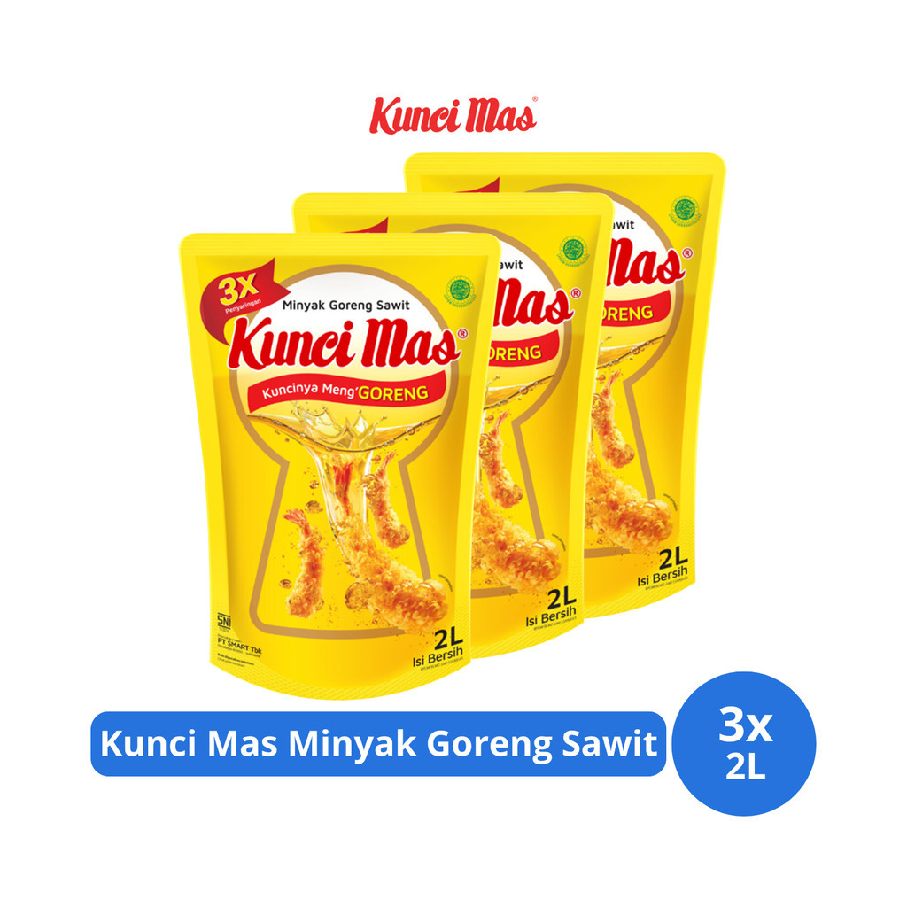 

Kunci Mas Minyak Goreng Sawit Pouch 2L x 3 Pcs new