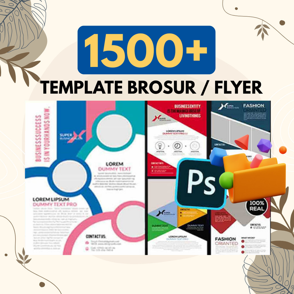 1000+ Template Desain Brosur dan Flyer PSD + Bonus