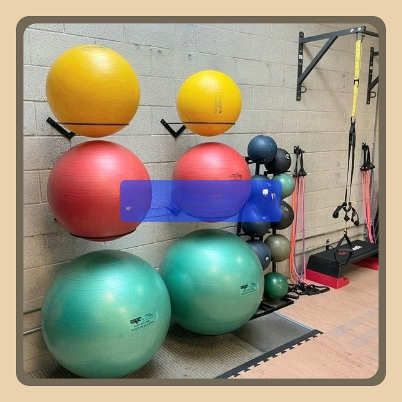 Rak bola yoga rak penyimpanan olahraga yoga rak yoga mat rak bola yoga rak bola susun tempel rak tem