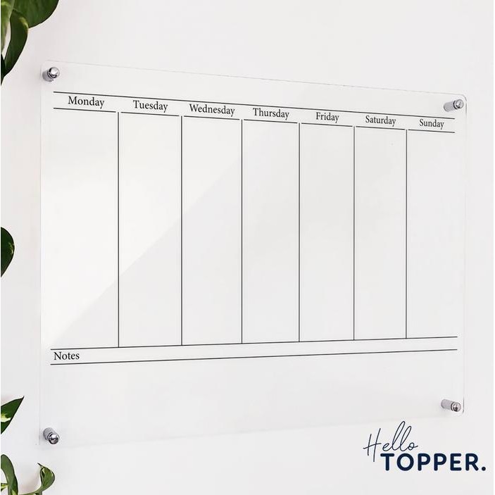 

Papan Akrilik Planner| Wall Planner | Schedule Board |Papan Akrilik - 21x30