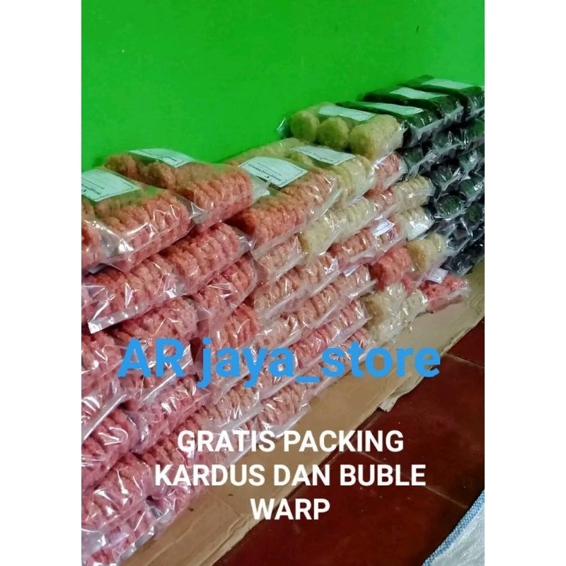 

Rengginang Mentah Beras Ketan Bumbu Bawang Gurih Renyah Ngembang Siap Goreng