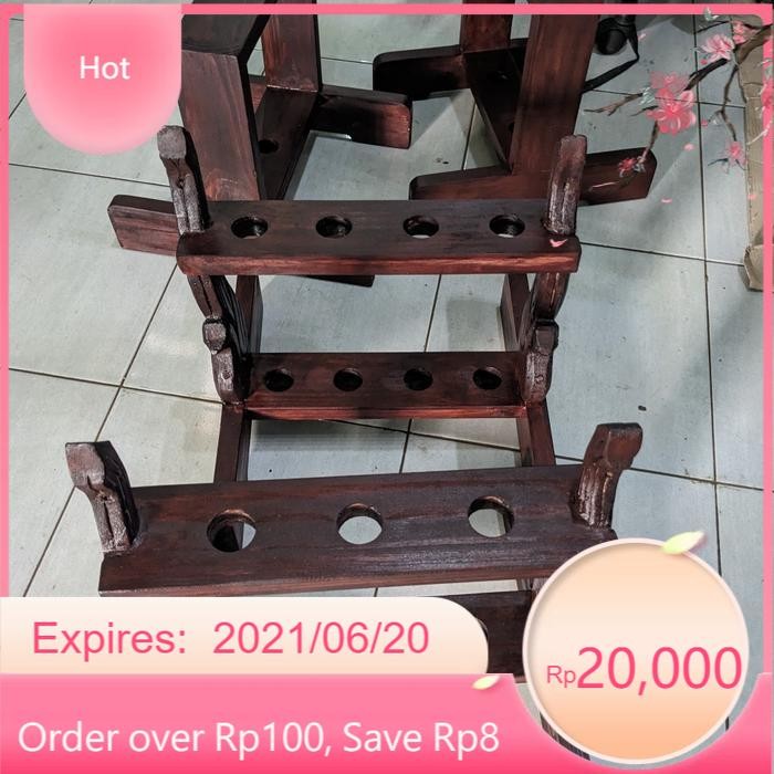 jagrak bendera dudukan petaka - ukiran, 4 lubang LR10