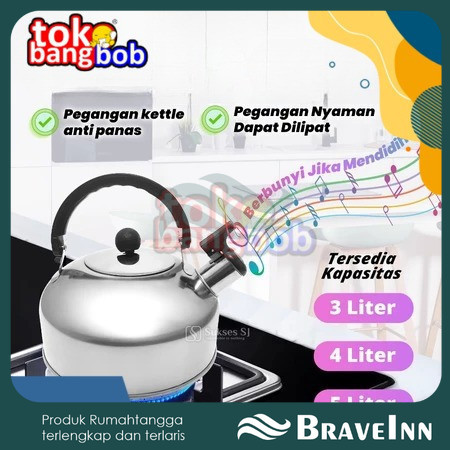 Teko Siul Stainless Steel 3Liter / Teko Siul Teko Bunyi 【 BraveInn 】