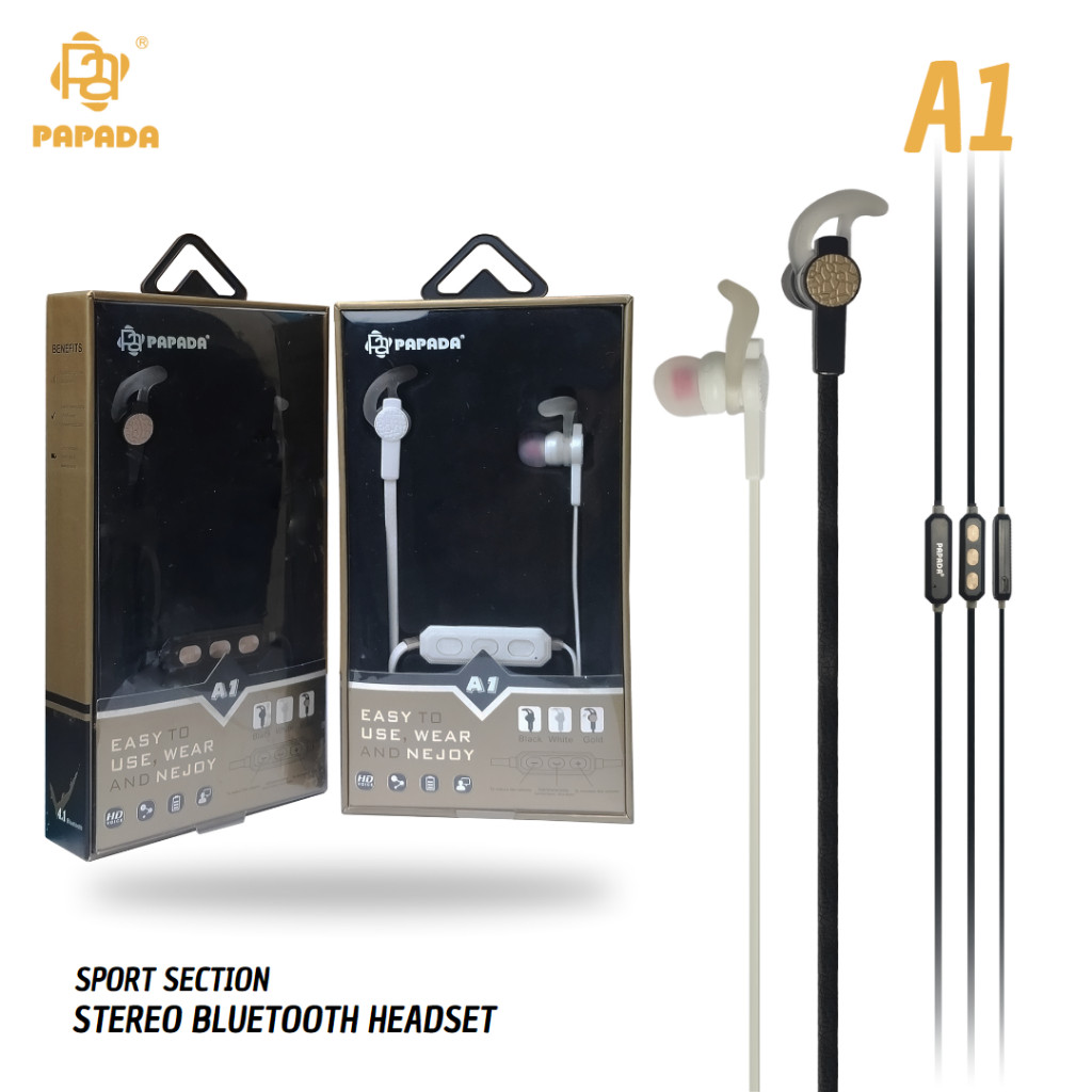 Update [ A1 ] Handsfree Bluetooth Murah Headset Bluetooth Papada A1 Headphone Bluetooth PAPADA A1