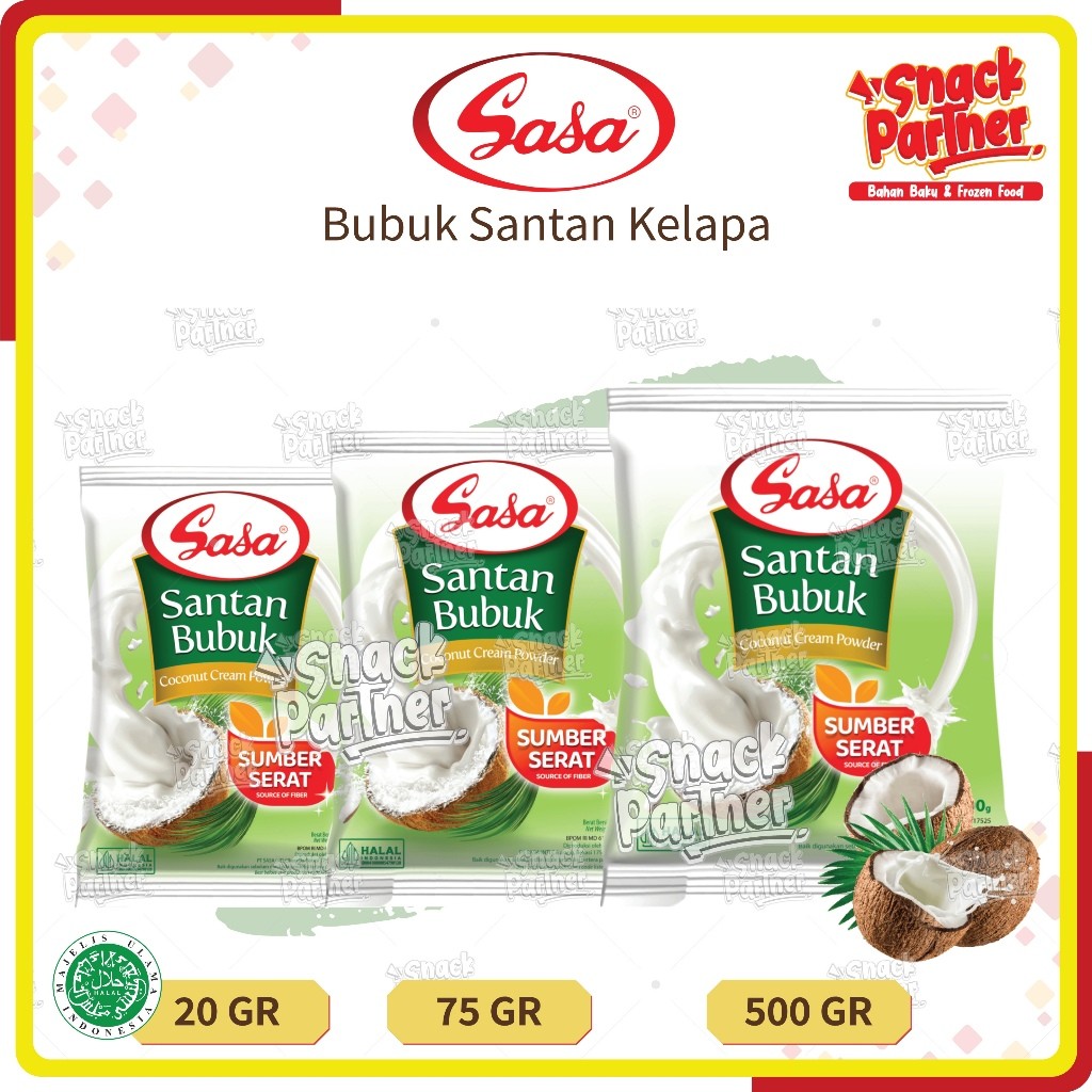 

SASA | BUBUK SANTAN KELAPA Asli 20 75 200 GR - UHT Coconut Milk 200ML