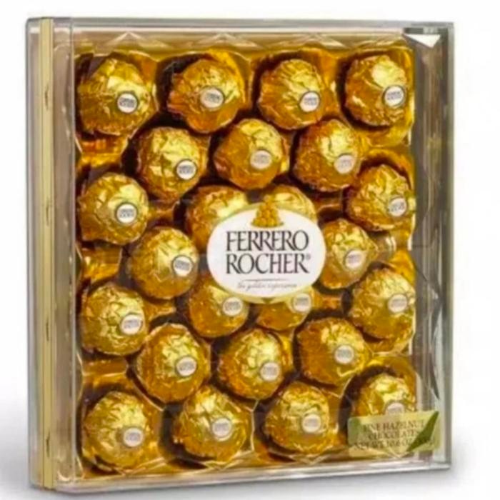 

Ferrero rocher chocolate t-24 (coklat bentuk bulat) 300gr