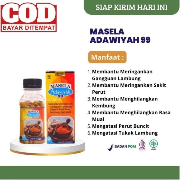 

Masela Adawiyah 99 herbal maag asam lambung