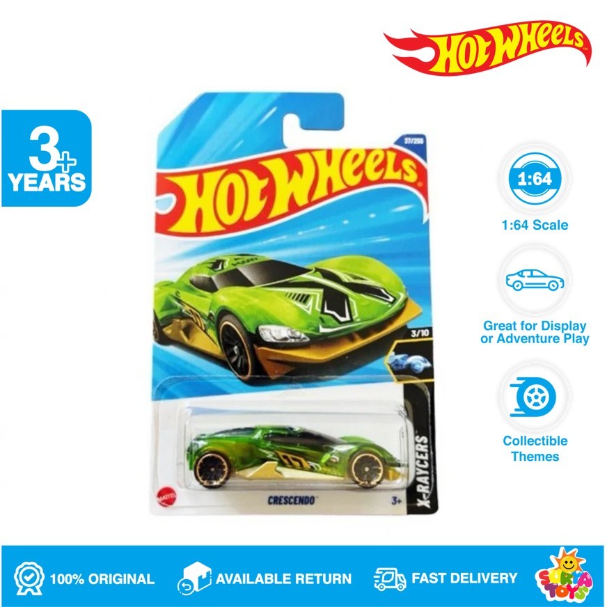Hot Wheels Crescendo Green - Lot K 2025