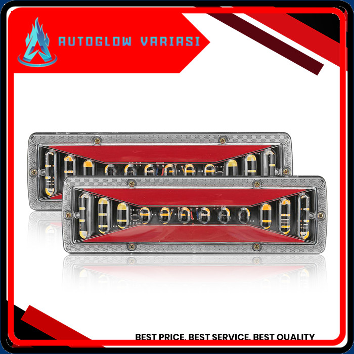 Lampu Rem Truk Lampu Belakang Truk Stoplamp 12Y Voltase 12/24 Volt Lampu Variasi Truk [AutoGlow Vari