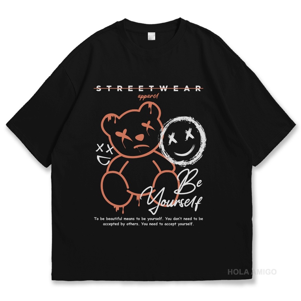 [BS] Kaos / Baju Distro Streetwear Teddy Bear Apparel Yourself