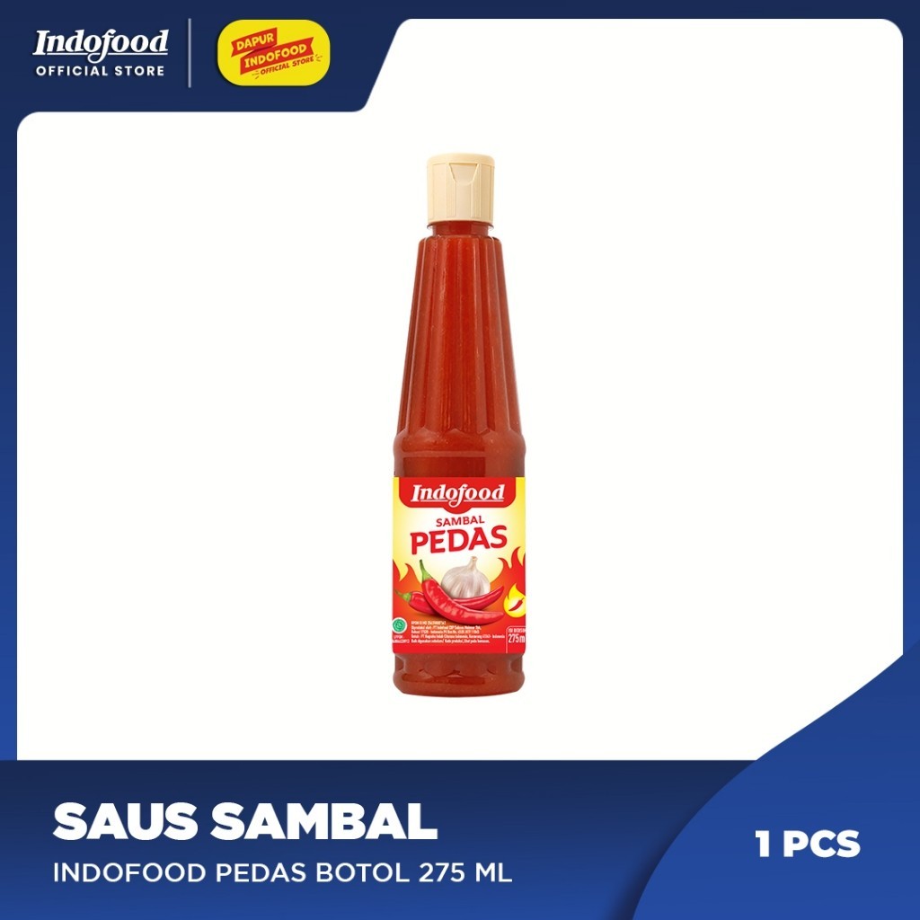 

Sambal Indofood Pedas Botol 275 ml
