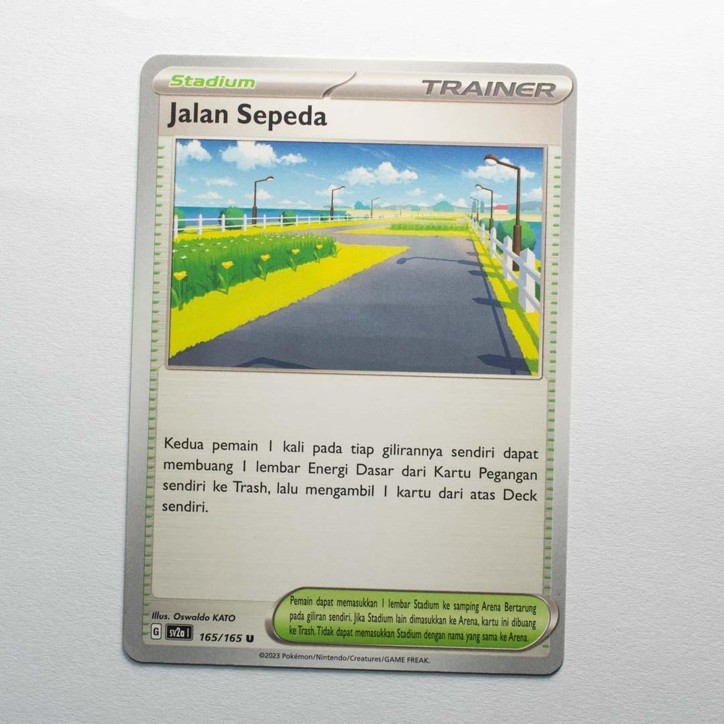 Jalan Sepeda U 165/165 SV2a Pokemon 151 Kartu Pokemon TCG Original Indonesia