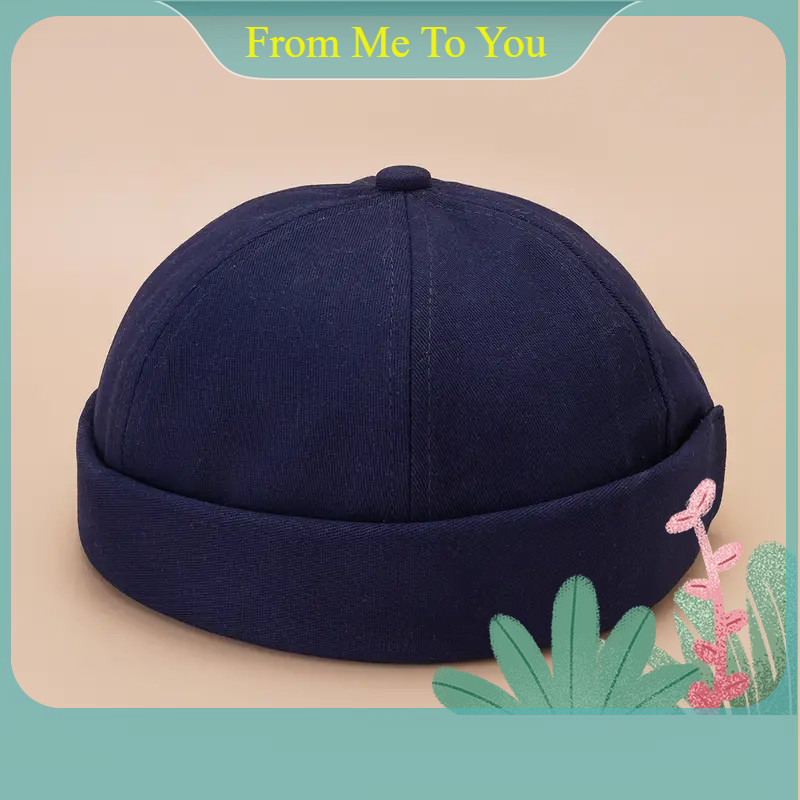 JAMONT Topi Peci Miki Hat Kain Katun Premium | Beanie Hat Kupluk Tanpa Brim Pecis Topi Islam Pria Wa