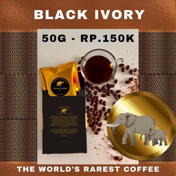 

Terbaru Drip/beans roasted Black Ivory Chiang Mai Thailand coffee by IBN - 50gr Terlaris Tbk